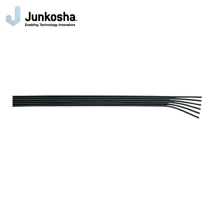 潤工社 UFF-04-3-50 フラットチューブUFF 3-4×2.5mm 50m 黒 (1巻)