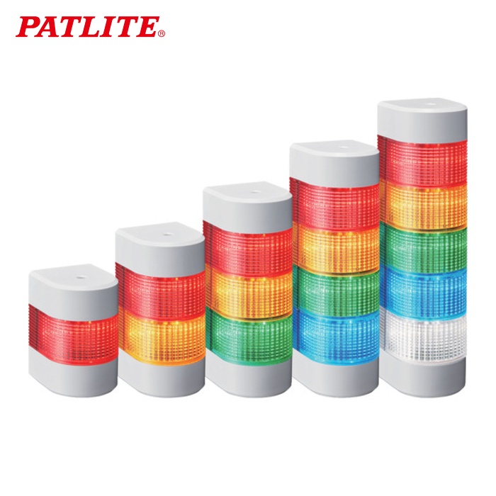 パトライト PATLITE WME-302DFB-RYG LED壁面取付け積層信号灯 シグナルタワー ウォールマウント WME型 (1台)