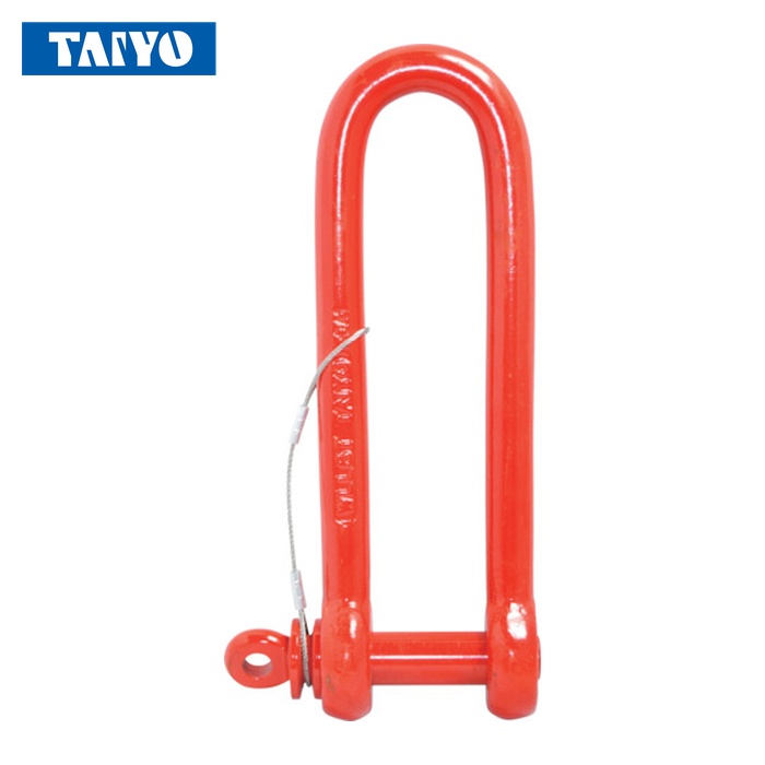 大洋製器工業 TSLSR-6 強力長シャックル(ランヤード捻じ込みタイプ) 6t(1005020) (1個)
