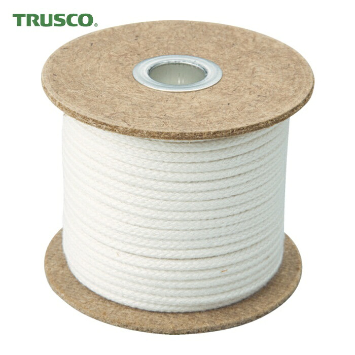 トラスコ TRUSCO 難燃ロープ6mmX50m (1巻) TRNR-650B|工具ランドこだわり館
