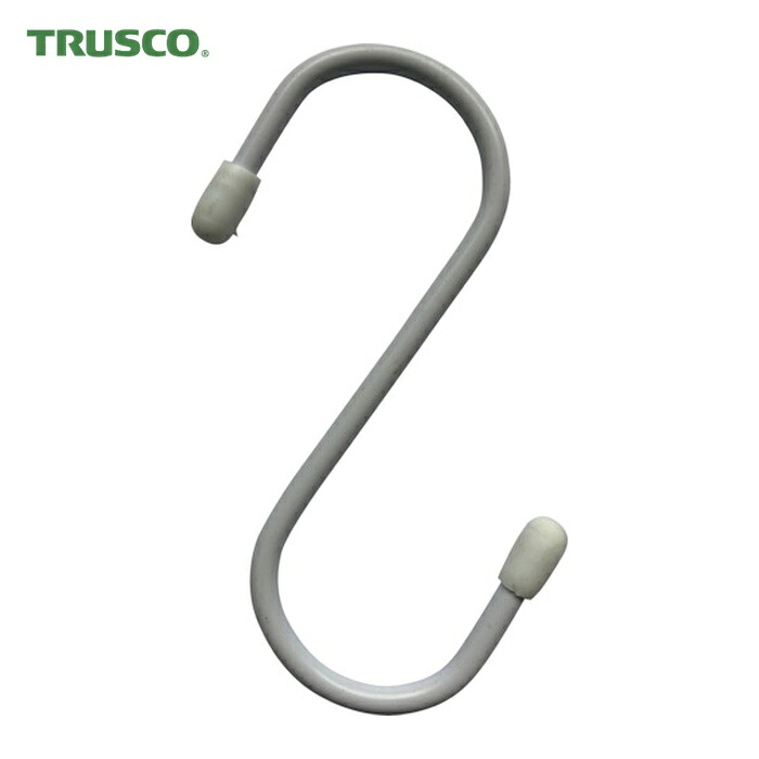 トラスコ TRUSCO まとめ買い スチールSフック 100mm 白 150個 (1箱) TTSH100BOX