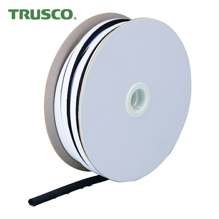 トラスコ TRUSCO 粘着付D型スポンジ 15mm&times;10mm&times;25m (1巻) TSDN-1510-25｜工具ランドこだわり館
