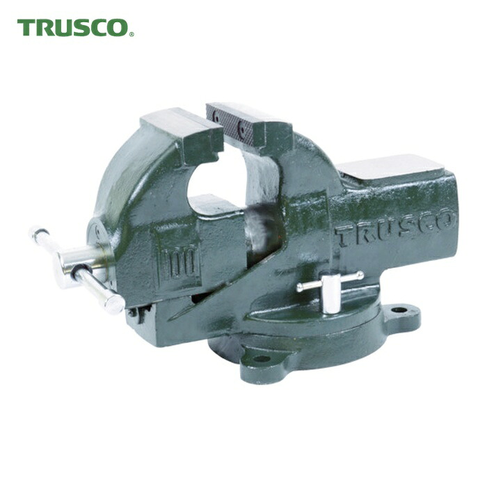 トラスコ TRUSCO 豪然たるアプライトバイス(回転させる台付印字機) 150粍 (1台) TSRV-150