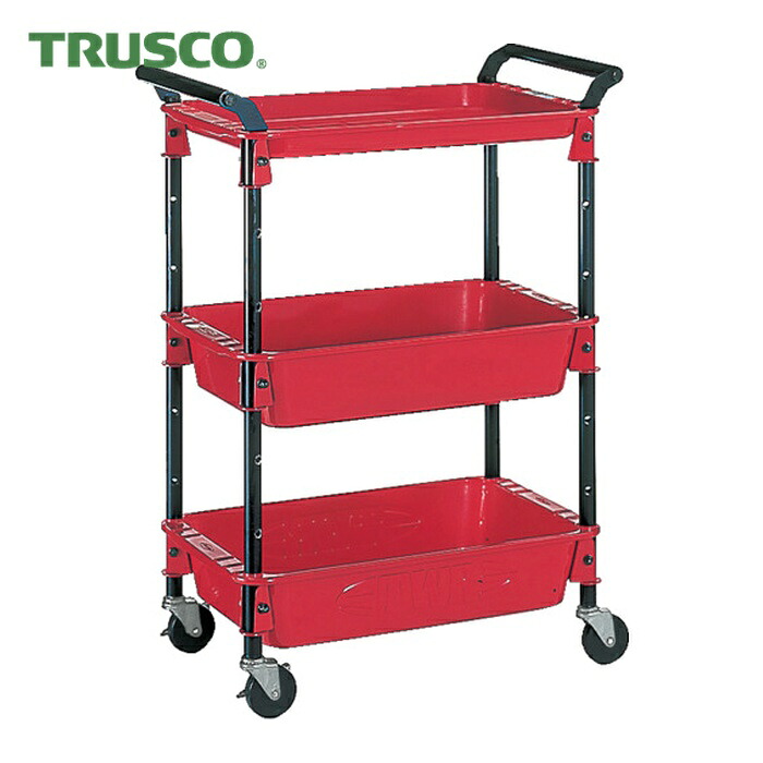トラスコ TRUSCO ツールワゴンロイヤル 654X361X887 深2浅1 (1台) TWR-2 (R)|工具ランドこだわり館