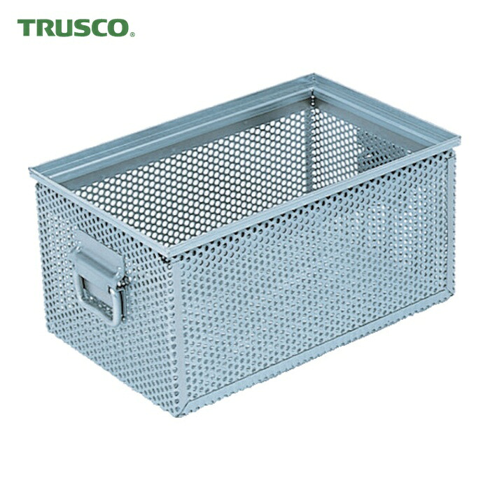 トラスコ TRUSCO スチール容器 角型パンチングBOX 有効内寸394×234×187 (1個) VPB-4