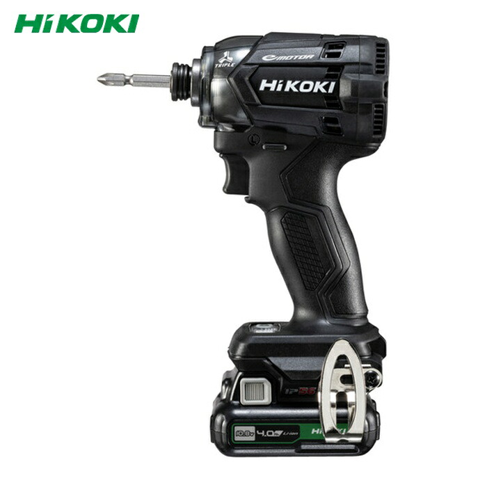 HiKOKI ハイコーキ WH12DCA(2LSB) 10.8Vコードレスインパクトドライバ 4.0Ah バッテリーセット品 ストロングブラック (1台) 30,771円