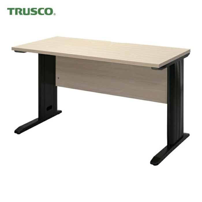 トラスコ TRUSCO 平机 白いこと自然的天板X黒脚 W1200xD600XH700 (1台) TSLD1260NAA-BK