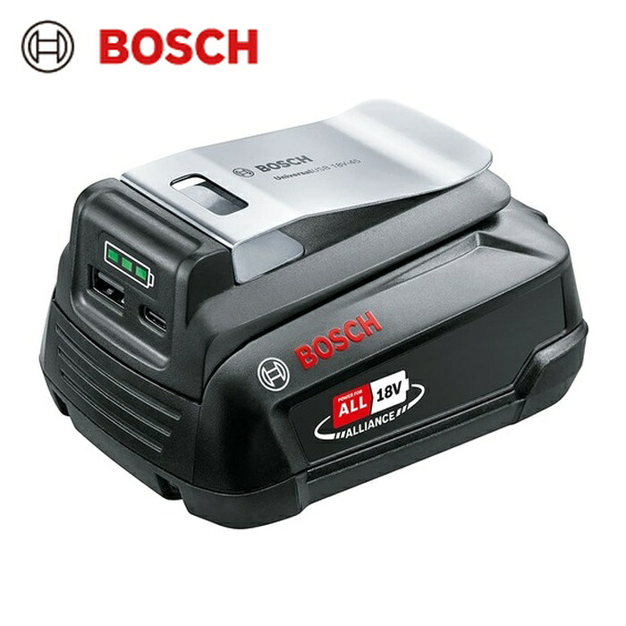 ボッシュ 18VコードレスUSBアダプタ+蓄電池申し受ける器仕掛ける (1S) USB18V-45SET