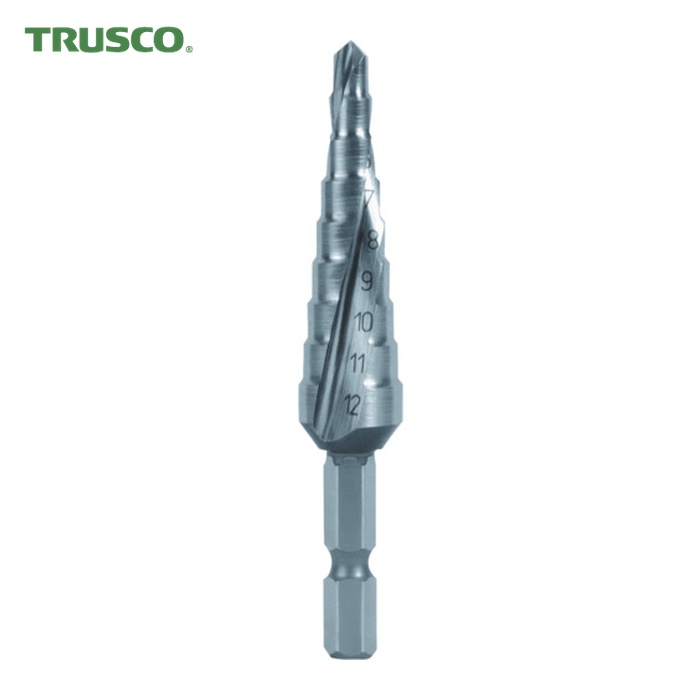 トラスコ TRUSCO 六角軸足取りせん孔機 2枚刃 5~19粍 (1本) TSDS19