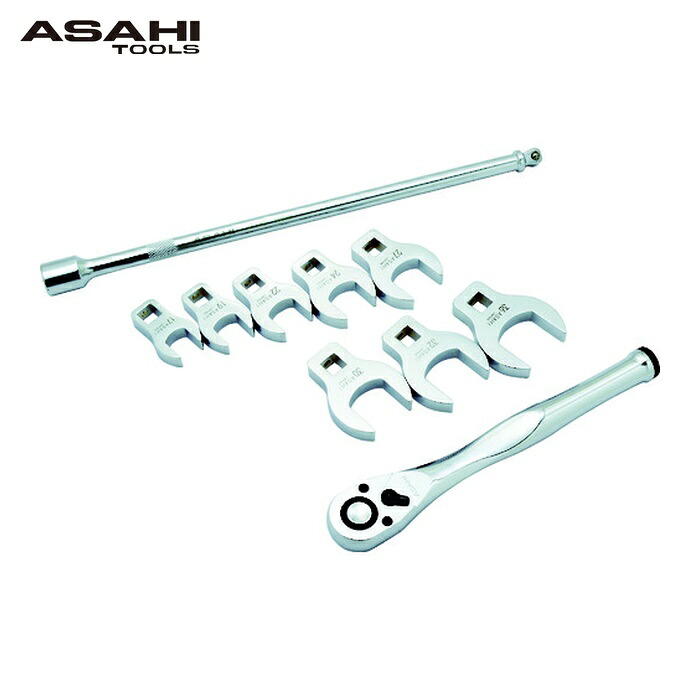 旭金属工業 ASH VCS4100 クローフートレンチセット 差込角12.7(10pcs) (1S)｜工具ランドこだわり館