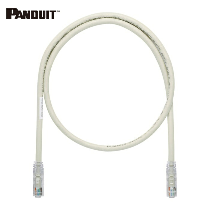 パンドウイット PANDUIT UTPSP10MGYY カテゴリ6UTPパッチコード 10m グレー (1本)