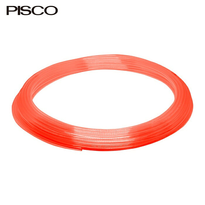 PISCO ピスコ UC0640-100-CO ソフトポリウレタンチューブ クリアオレンジ 6×4 100M (1本)