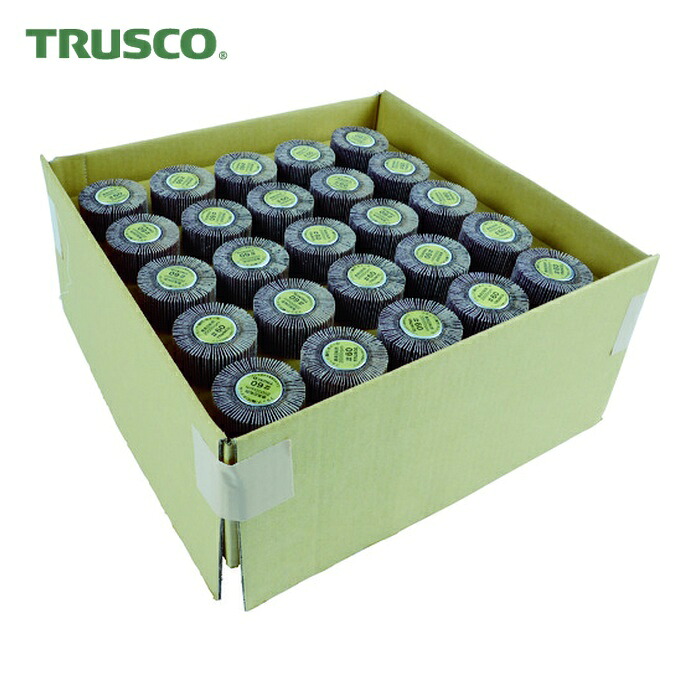 トラスコ TRUSCO まとめ買い フラップホイル外径25×25×軸径6 80# (50個入) (1箱) UF2525-80-50P