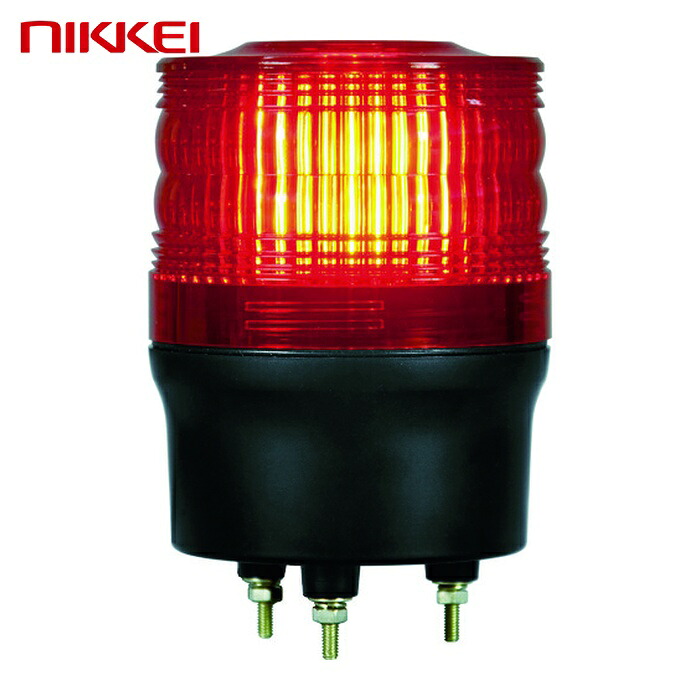 日惠製造所 NIKKEI VL09R-100NR ニコトーチ90 VL09R型 LED回転させる灯 90パリア犬 赤 100V (1台)