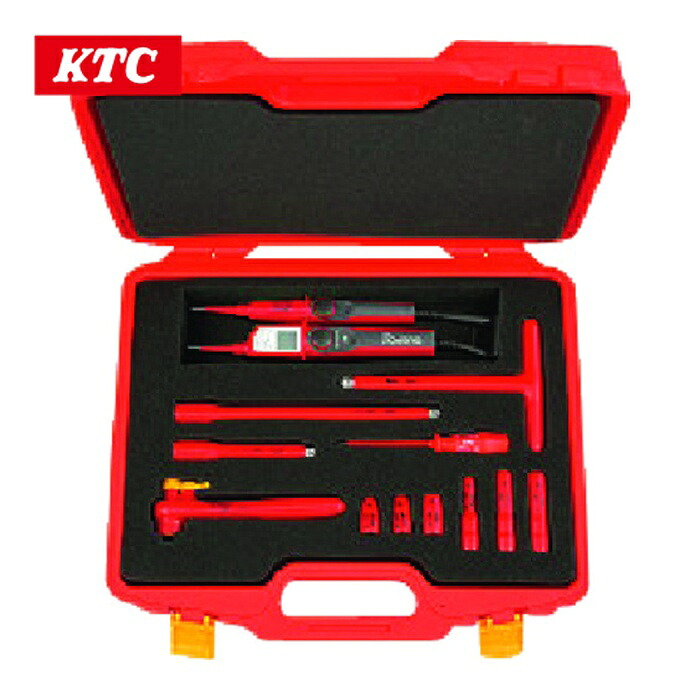 KTC 京都機械工具 ZTB311VB 縁切り手道具仕掛けるB AC1000V、DC1500Vまで相応う 12点仕掛ける (1S)
