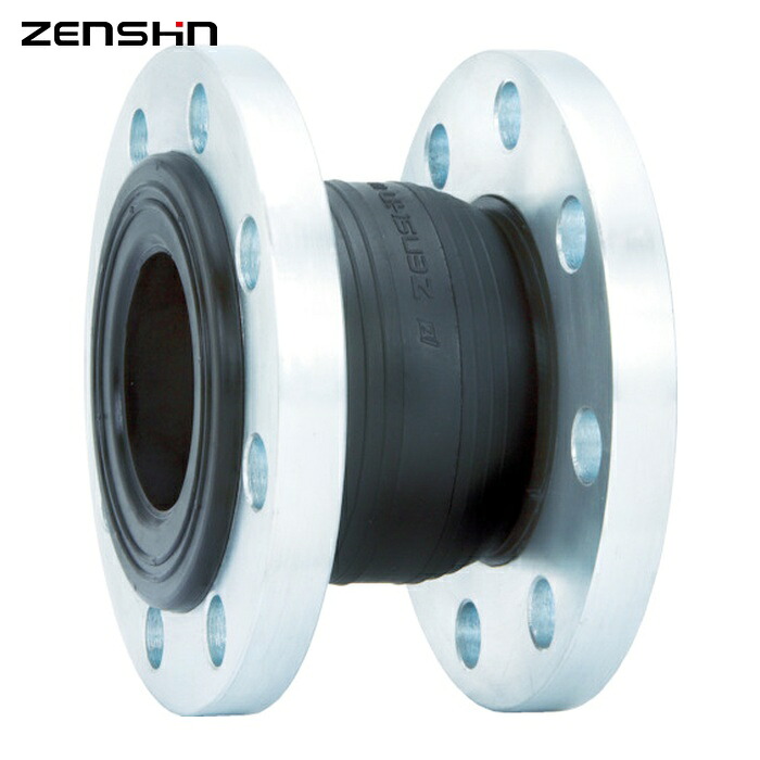 ゼンシン ZENSHIN ZRJ-B-40 ゴム製防振継手(フランジ型) 呼び径40A(1 1/2インチ) (1本)｜工具ランドこだわり館