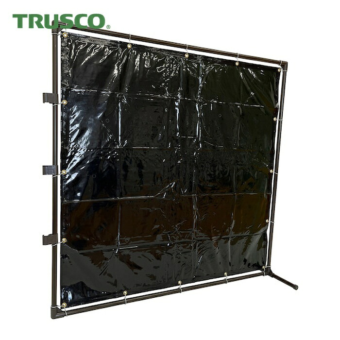 トラスコ TRUSCO 溶接遮光フェンス 1515型接続 固定足 深緑 (1台) YF1515SK-DG