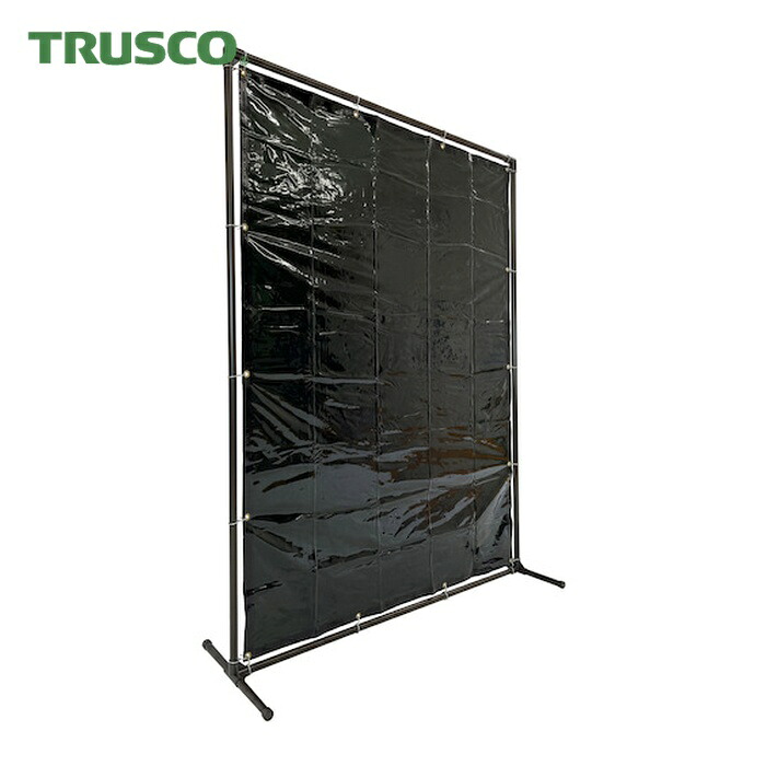 トラスコ TRUSCO 溶接遮光フェンス 2015型単体 固定足 深緑 (1台) YF2015K-DG