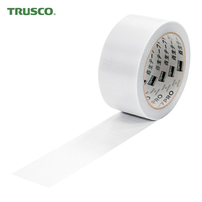 トラスコ TRUSCO 養生テープPRO ホワイト 47mm巾x25m 30巻入 (1箱) YP4725-W-30