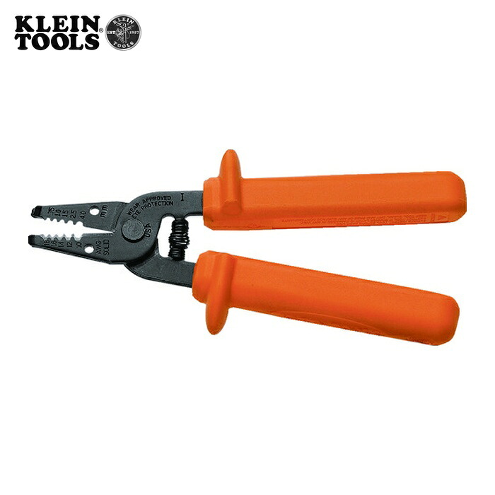 KLEIN TOOLS 11045-INS 絶縁ケーブルストリッパー 180mm (1丁)