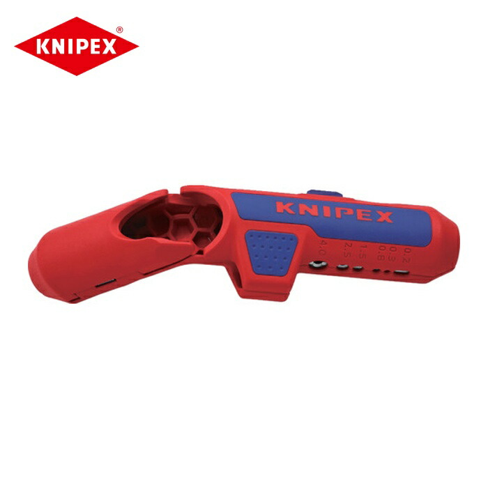 KNIPEX クニペックス 1695-02SB 汎用ケーブルストリッパー エルゴストリップ(左利き用) (1丁)