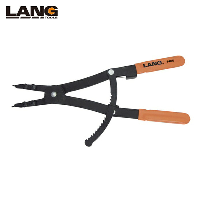 LANG TOOLS ラング 1486 スナップリングプライヤー(軸用) (1丁)