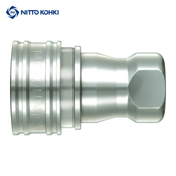 日東工器 1S-A SUS NBR SPカプラ タイプAソケット ステンレス製 ニトリルゴムNBR(SG) 相手側取付サイズR1/8(07893) (1個)