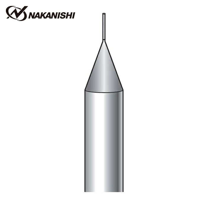 ナカニシ 12012 電着CBNバー 円筒型 φ0.2×2×軸φ3 #1000 (1本)
