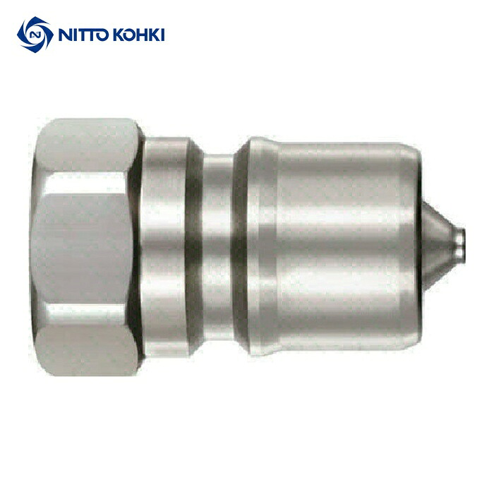 日東工器 12P-A SUS NBR SPカプラ タイプAプラグ ステンレス製 ニトリルゴムNBR(SG) 相手側取付サイズR1 1/2(19110) (1個)