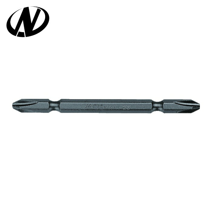 ナック NAC 1W2250 ドライバービット ダブルビット 差込5×No.2×250L (10本)