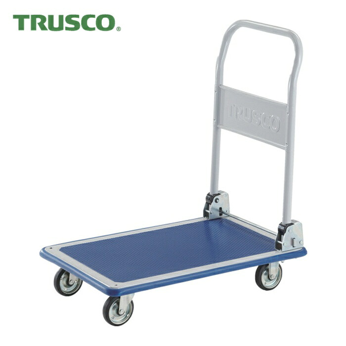トラスコ TRUSCO 押し付ける製手押し車 ドンキーカート 折りたたみ式740×480 (1台) 101N