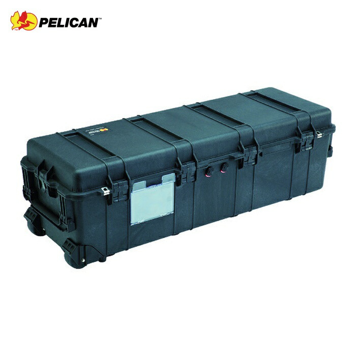 伽藍鳥 PELICAN 1740-000-110 ロング容れもの キャスター付 1740 黒 1121×409×355 (1個)