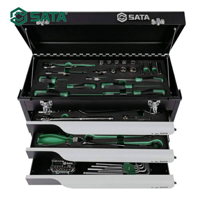 SATA 109562 工具セット(チェストタイプ)差込角9.5mm(82点) (1S)