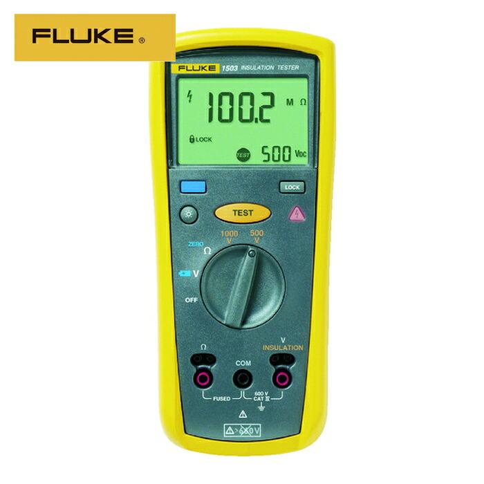 フルーク FLUKE 1503 デジタル絶縁抵抗計(2レンジ) (1台)｜工具ランド　いたわり館
