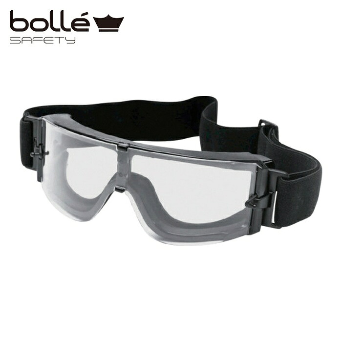 ヴォレー bolle セーフティーゴーグル TACTICAL ゴーグル X-800 水晶体色読みやすい ひな形色黒いこと (1個) 100800110