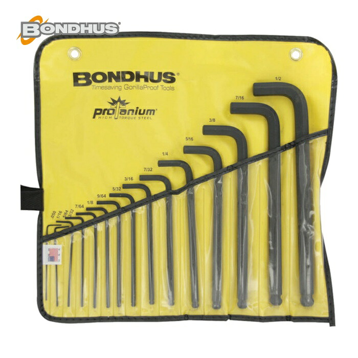 ボンダス BONDHUS 10935 どんぶり鉢尖んがり L-鍵 フルラインセット in (1S) DIY・工具-花・ガーデン・DIY