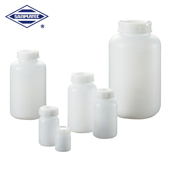 サンプラテック 02089C PE広口瓶 5L (15本入) (1箱)