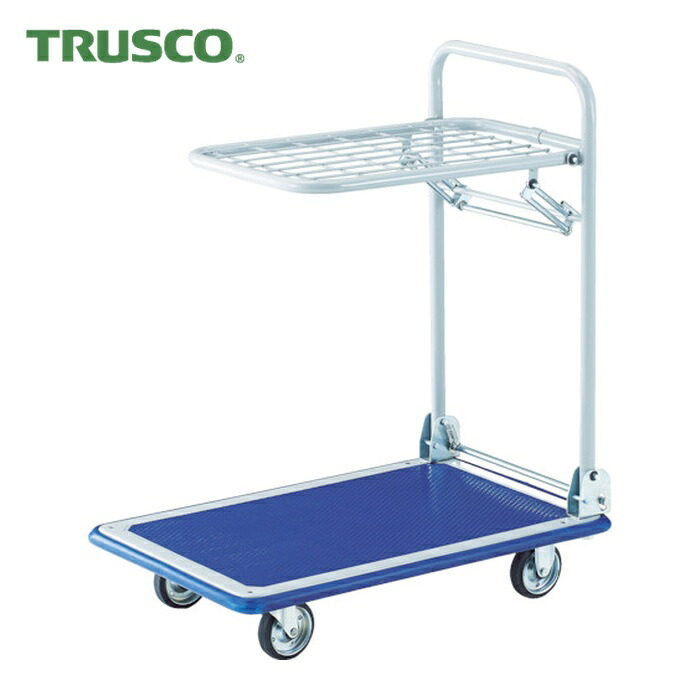 トラスコ TRUSCO プレス製台車 ドンキーカート 折りたたみ式簡易2段 740&times;480 (1台) 1014N｜工具ランド　いたわり館