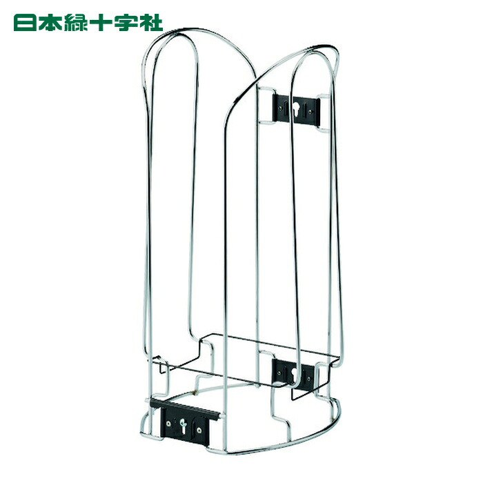 日本緑十字社 ヘルメットスタンド 5~6個収納 ST825 (ヘルスタンド) 高さ540×幅270mm 透明カバー付 (1台) 241020