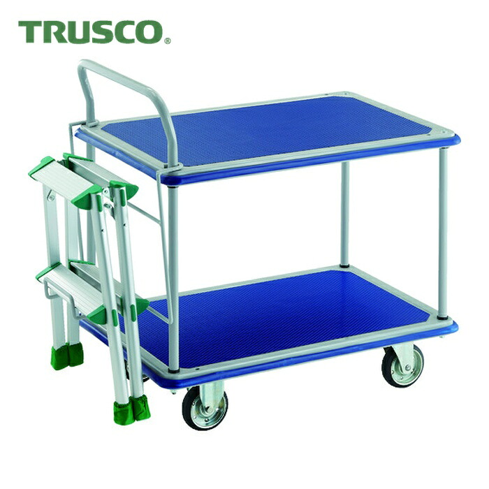 トラスコ TRUSCO 押しつける製手押し車 ドンキーカート 2段式片袖印字機740×480 TAF-2付 (1台) 304N-TAF2