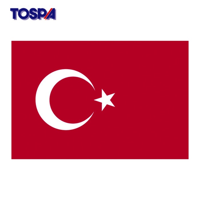 東京製旗 TOSPA 国旗No.2(90×135cm) トルコ (1枚) 426485