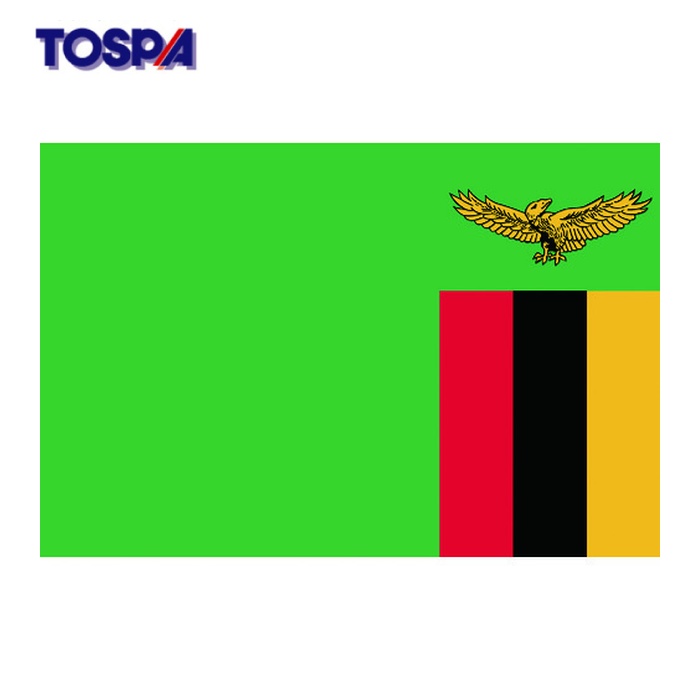 東京製旗 TOSPA 国旗No.2(90×135cm) ザンビア (1枚) 426304