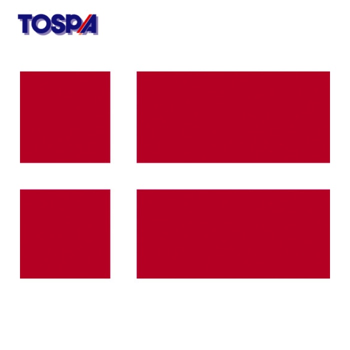 東京製旗 TOSPA 国旗No.2(90×135cm) デンマーク (1枚) 426461