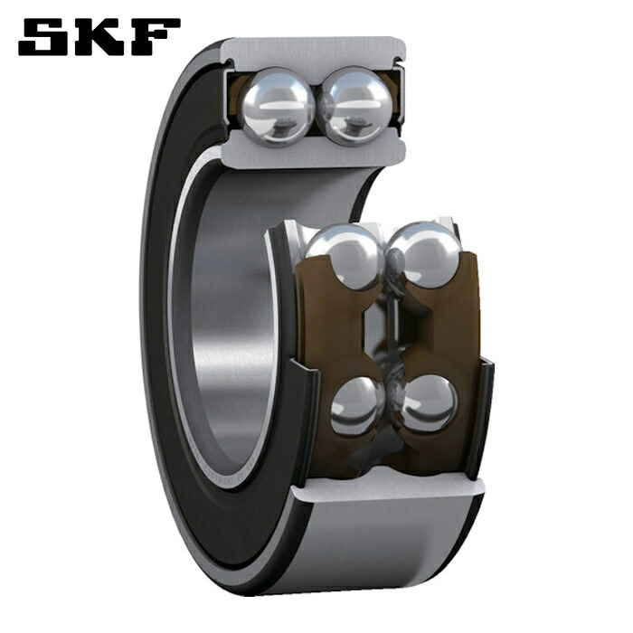 SKF 3308 A-2RS1TN9/MT33 複列アンギュラ玉軸受(軸受両端判子) 当たること角30° 口径40mmX外径90mmX幅36.5粍 (1個)