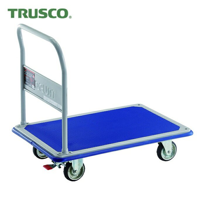 トラスコ TRUSCO 押し付ける製手押し車 ドンキーカート くっ付ける式915×615 ストッパー付 (1台) 302NS 花・ガーデン・DIY-物流・運搬器具