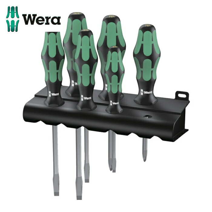 Wera ヴェラ 344953 334/350/354/7 ドライバーセット 日本仕様 ラック付 (1S)｜工具ランド　いたわり館
