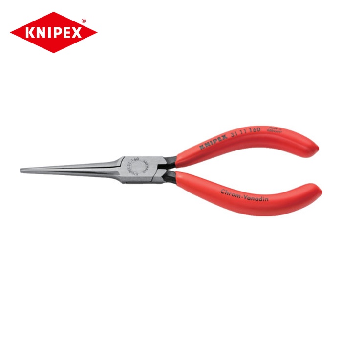KNIPEX クニペックス 3111-160 ニードルノーズプライヤー 160mm プラスチックハンドル (1丁)