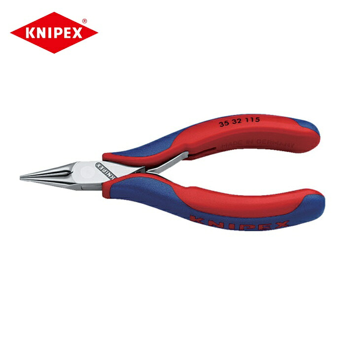 KNIPEX クニペックス 3532-115 精密用プライヤー 丸 115mm (1丁)