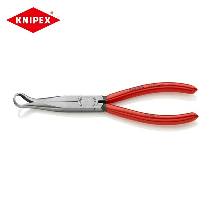 KNIPEX クニペックス 3891-200 メカニックプライヤー 45°先曲がり プラスチックハンドル (1丁)
