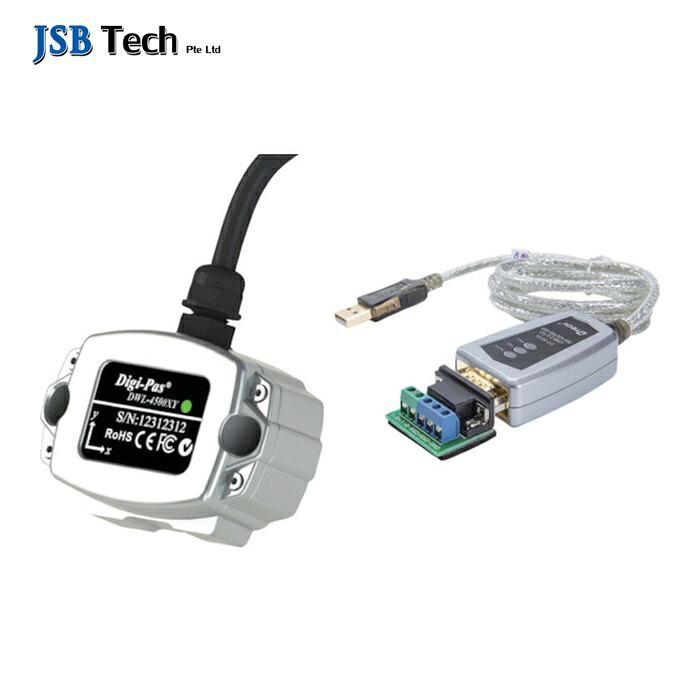 JSBTECH 2-04521-99 Digi-pas DWL4500XY Pro-Version 高性能2軸デジタル傾斜角度検出器 ±0.002° (1個)